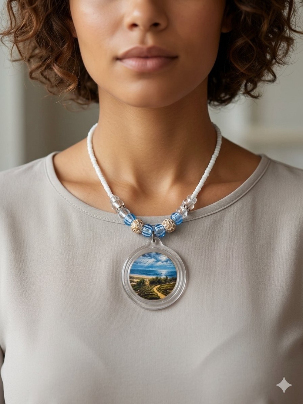 Beach trail necklace